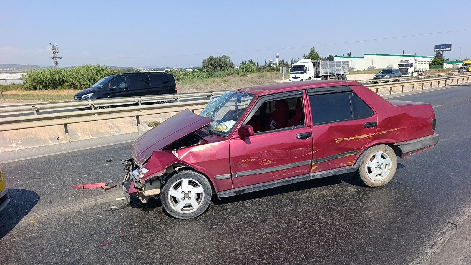 Alkollu Surucu Taksiye Carpti Antalya Manavgat1