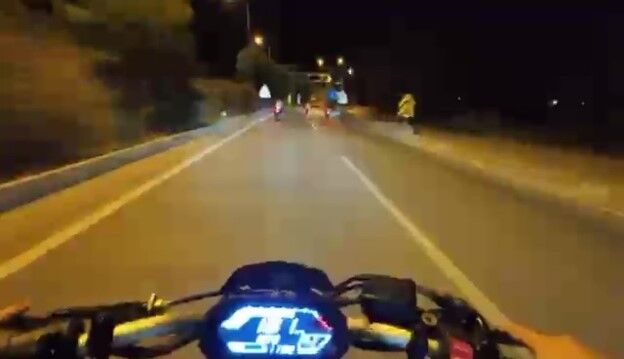 Antalya Kemer Yolu Kask Kamerasi Kaza1