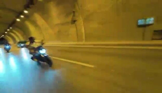 Antalya Kemer Yolu Kask Kamerasi Kaza2