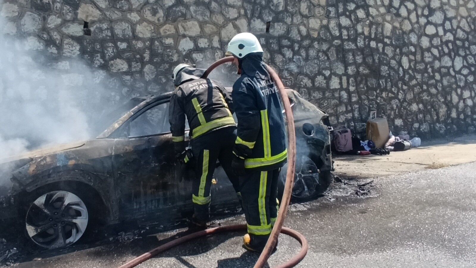 Antalya Konya Yolu Arac Yangini1