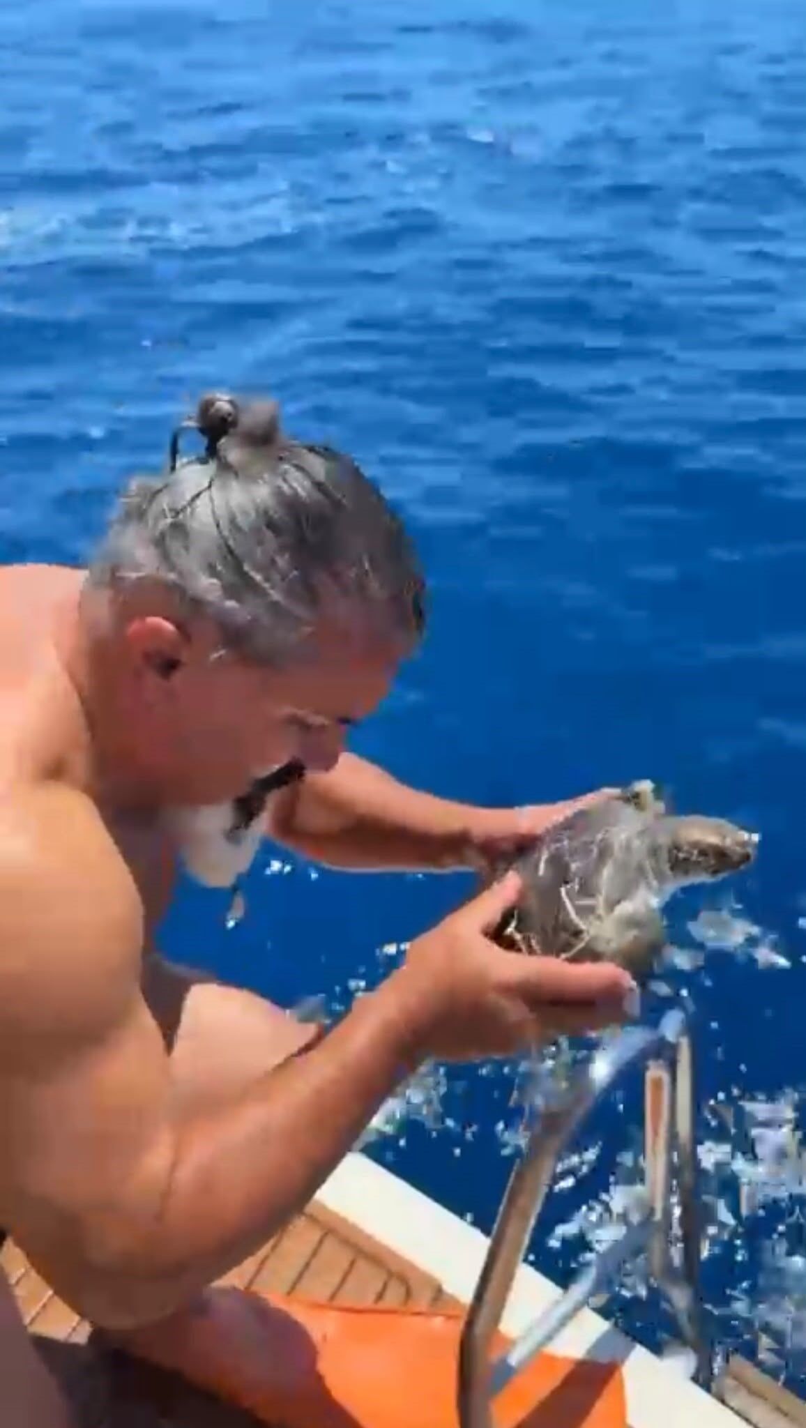 Caretta Cuval Tur Tekne Kaptan Kurtarma