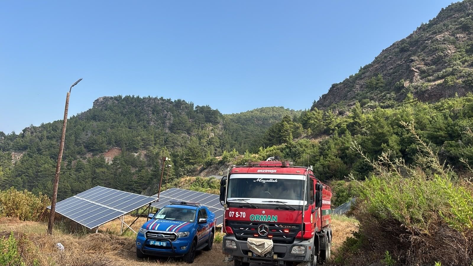 Gazipasa Yangin Antalya Kontrol Altina Alindi