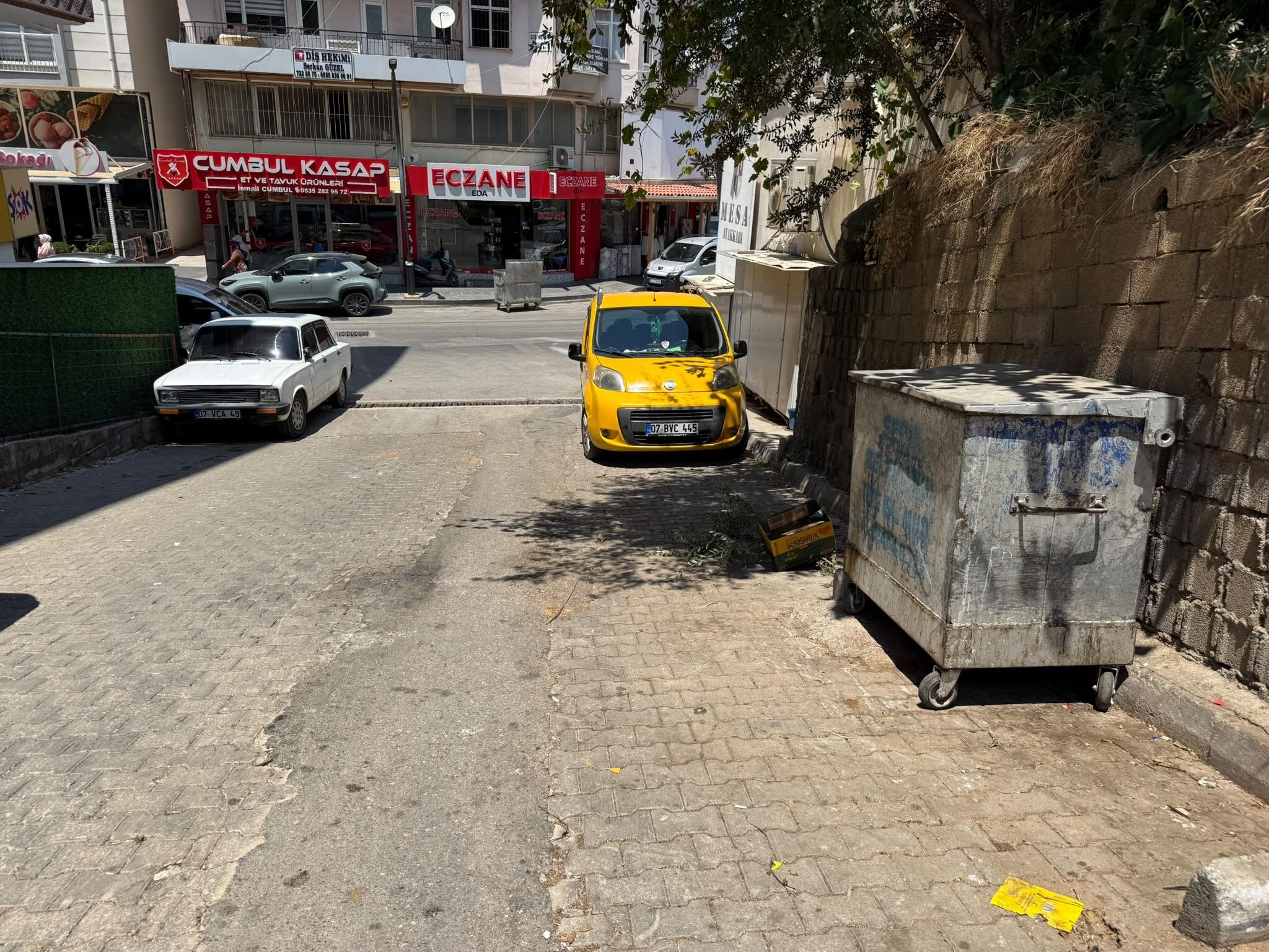 Serik Cop Kenteyneri Antalya Kaza2