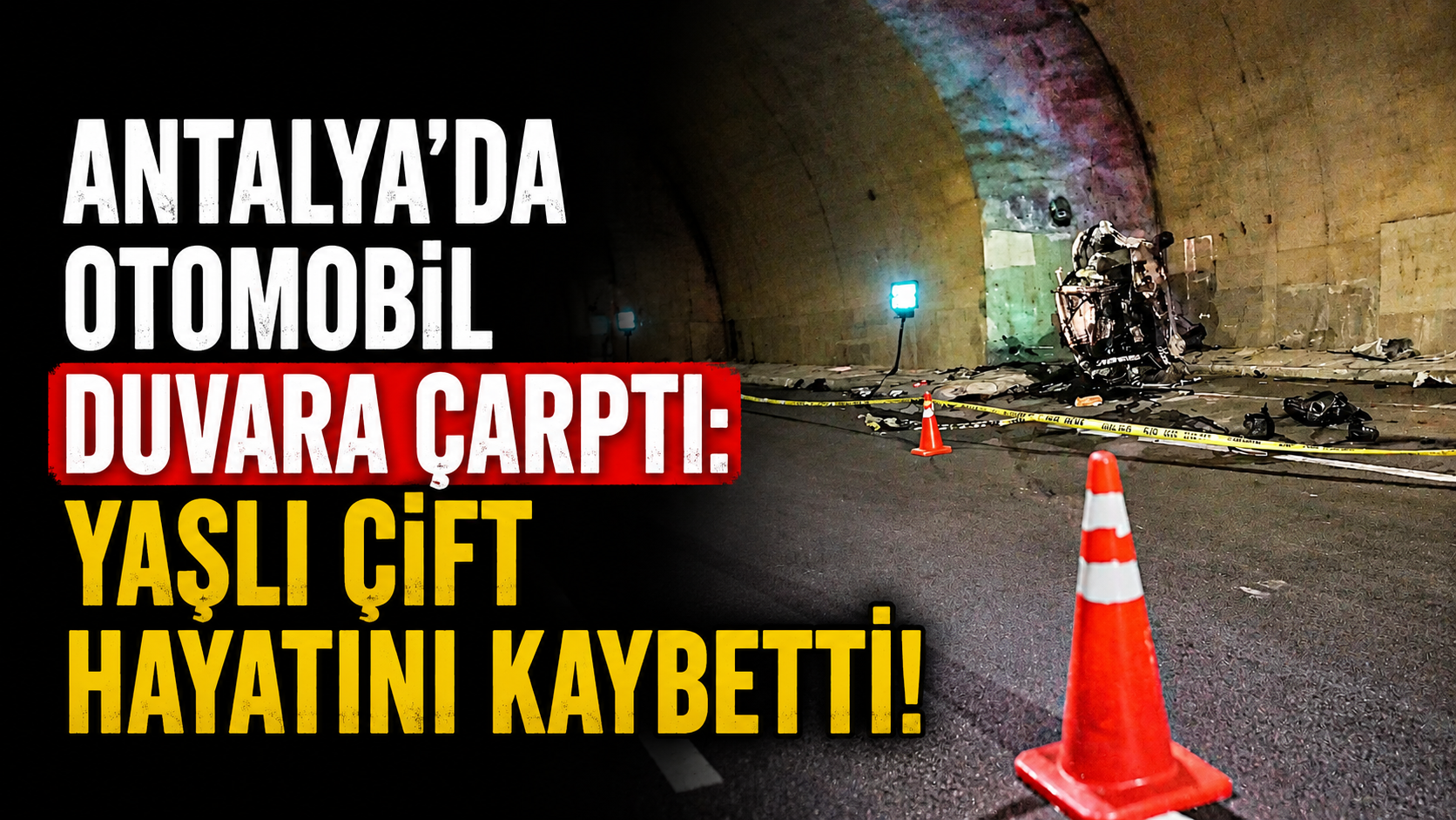 Antalya'da otomobil duvara çarptı: Yaşlı çift hayatını kaybetti!