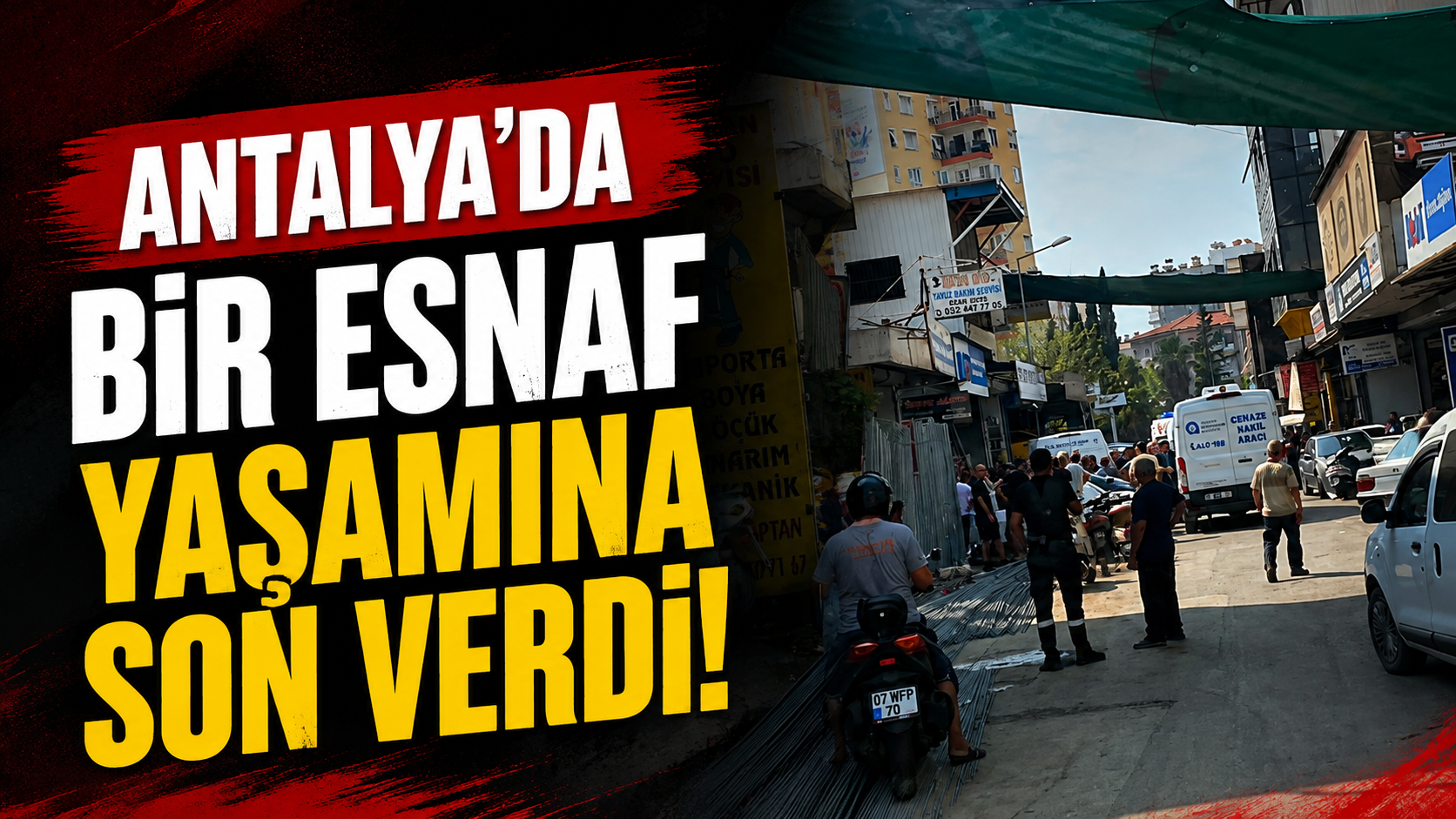Antalya'da bir esnaf yaşamına son verdi!