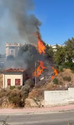 Manavgat Trafo Patladı Yangin Cikti