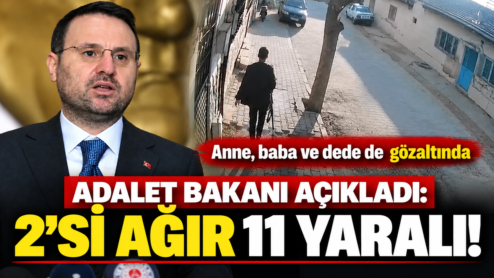 Adalet Bakanı açıkladı: 2'si ağır 11 yaralı!