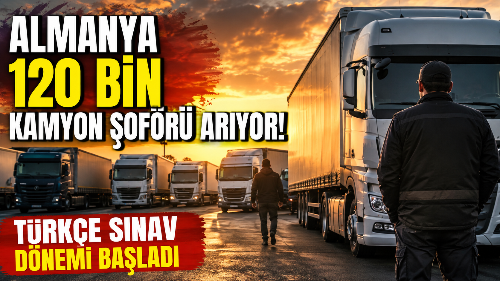 Almanya 120 bin kamyon şoförü arıyor! Türkçe sınav dönemi başladı