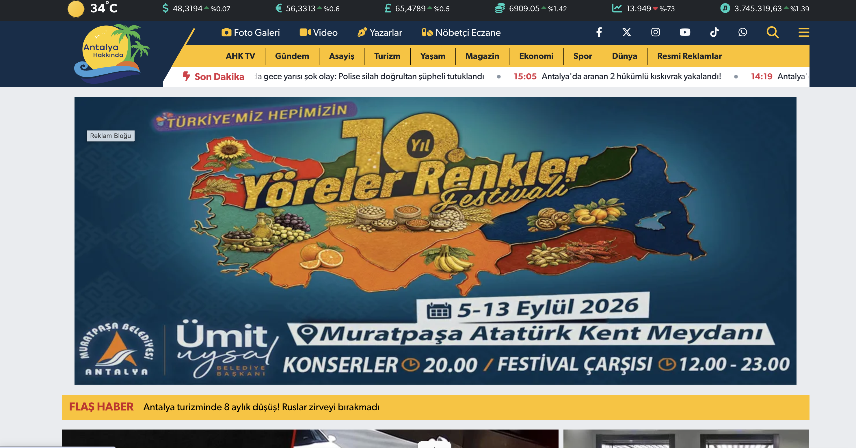 muratpaşa belediyesi yöresel renkler festivali