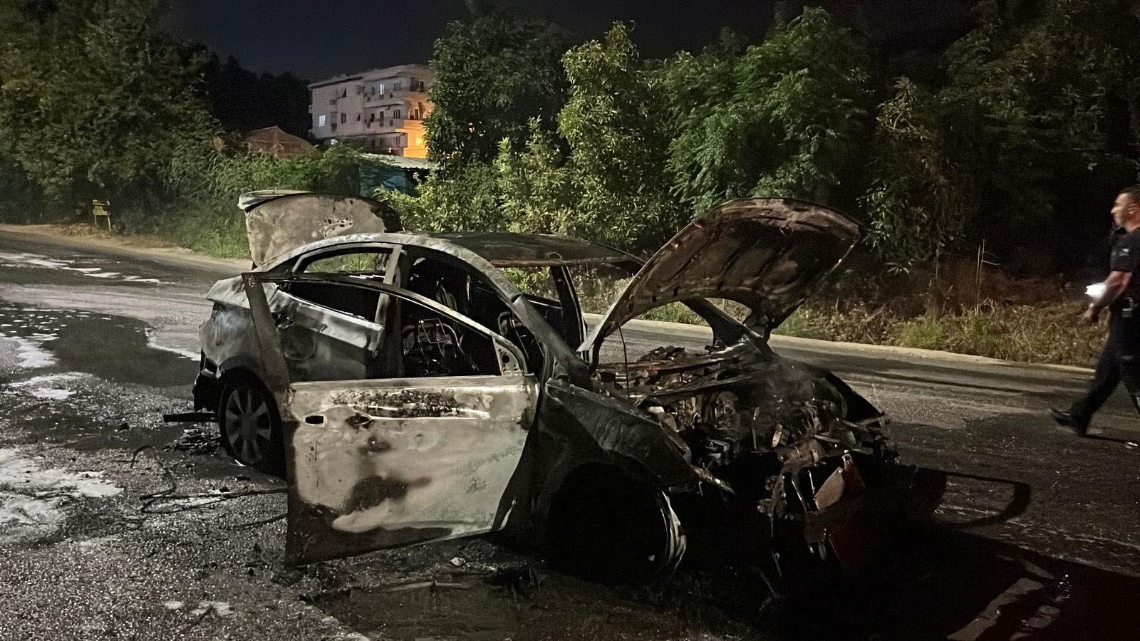 Antalya Alanya Otomobil Alev Aldi1