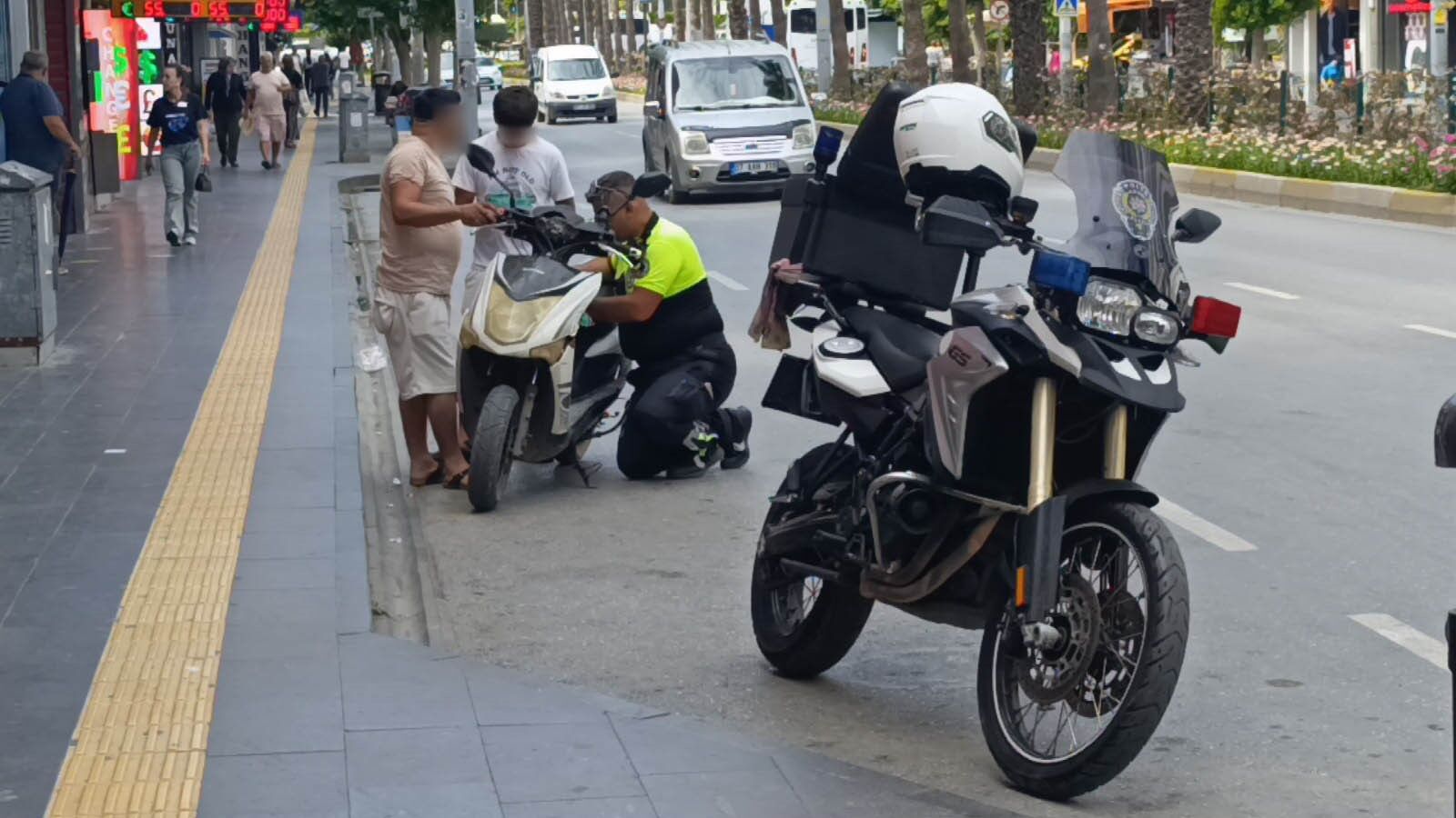 Antalya Caddesi Manavgat Motorlu Bisiklet Plaka Ceza2