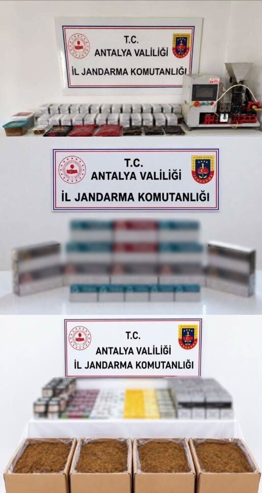 Antalya Kacak Tutun Operasyonu Dosemealti Aksu Alanya4