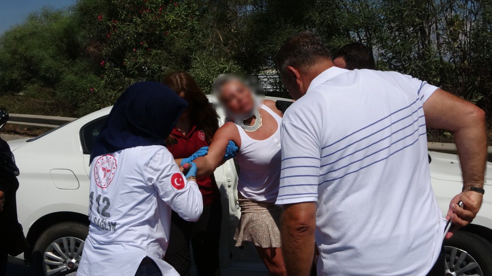 Antalya Manavgat Akaryakit Tanekeri Otomobil Kaza2