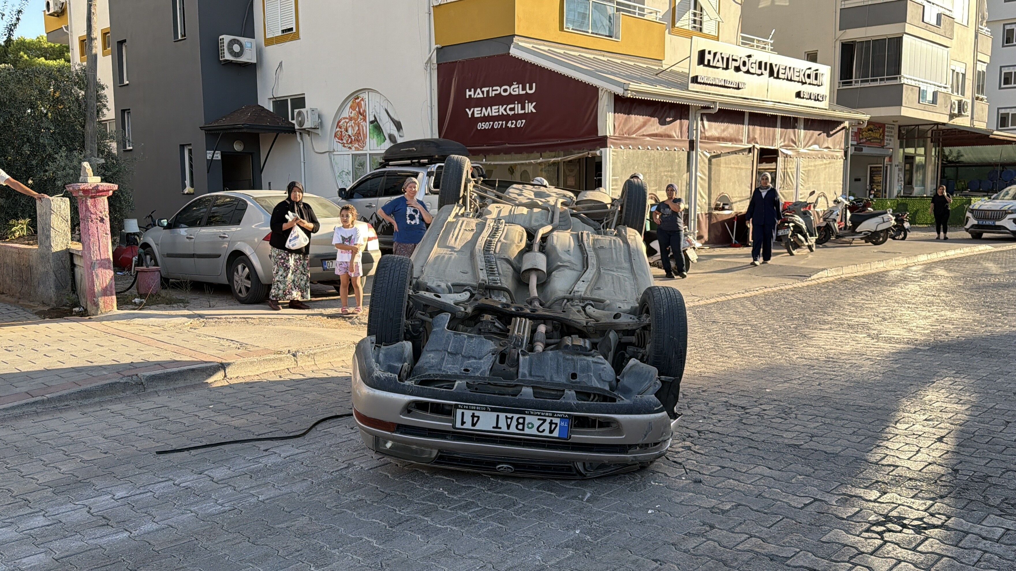 Gazipasa Kaza Otomobil Ters Dondu3