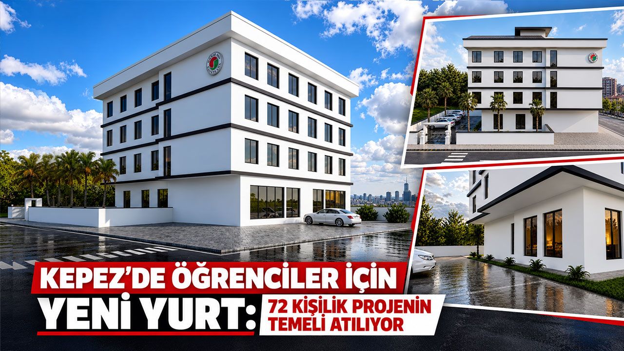 Kepez’de öğrenciler için yeni yurt: 72 kişilik projenin temeli atılıyor