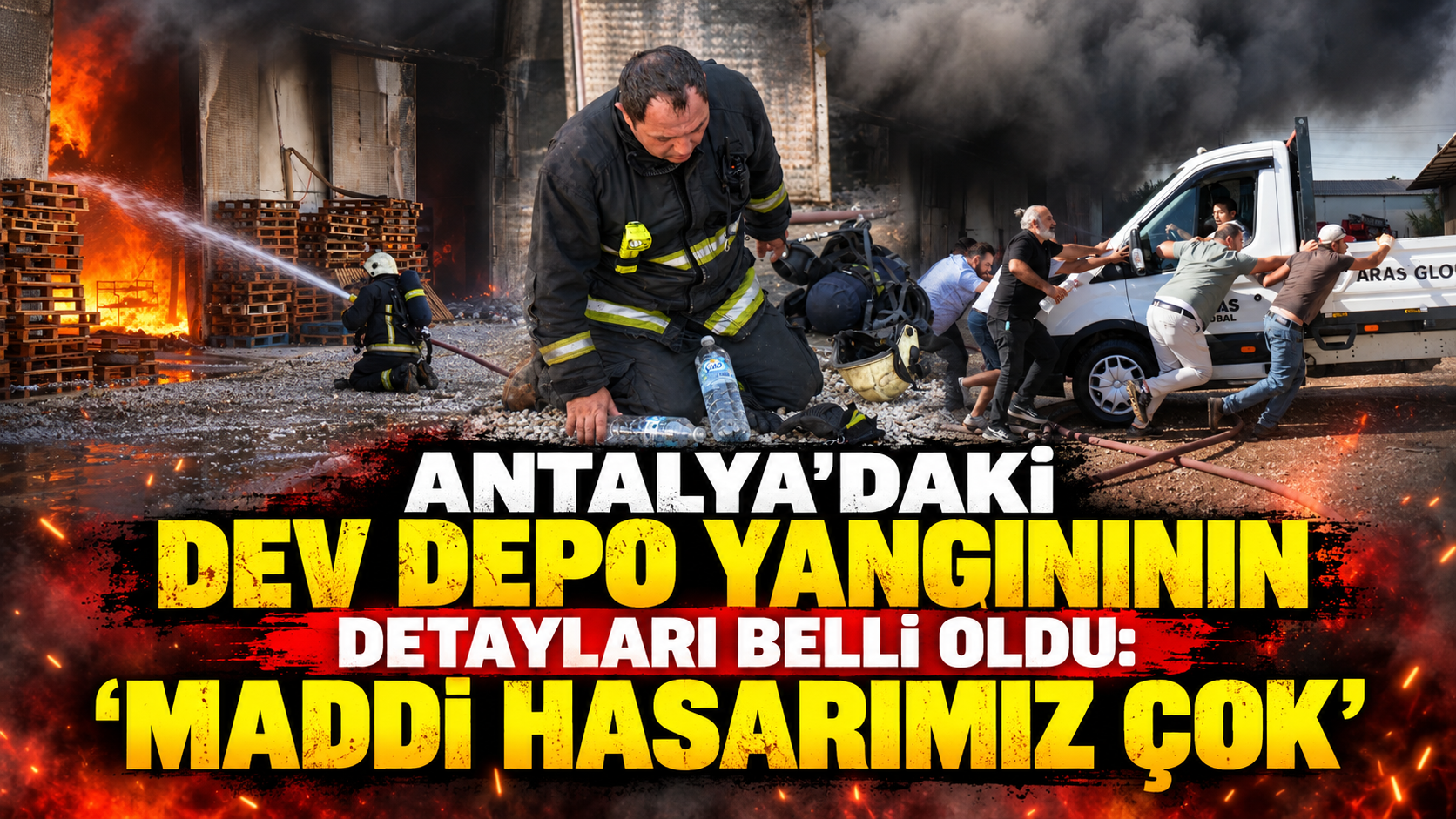 Antalya'daki dev depo yangınının detayları belli oldu: "Maddi hasarımız çok"