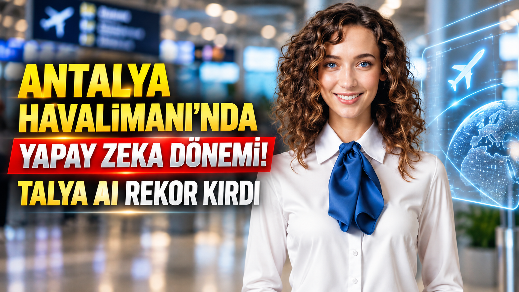 Antalya Havalimanı'nda yapay zeka dönemi! Talya AI rekor kırdı