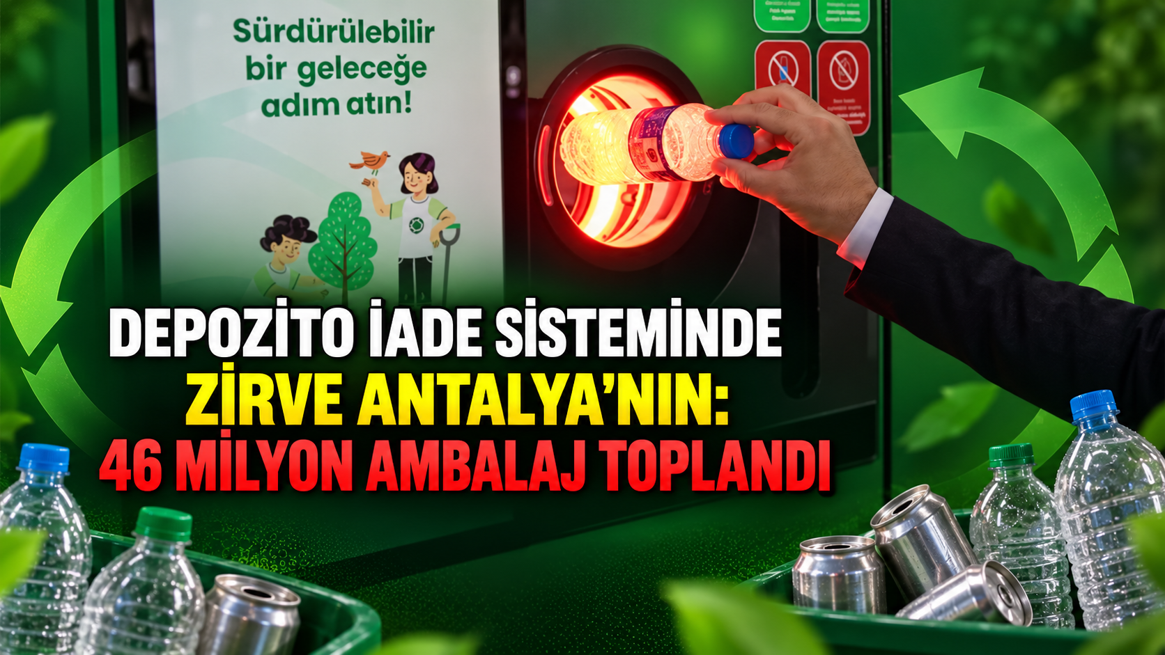 Depozito iade sisteminde zirve Antalya'nın: 46 milyon ambalaj toplandı