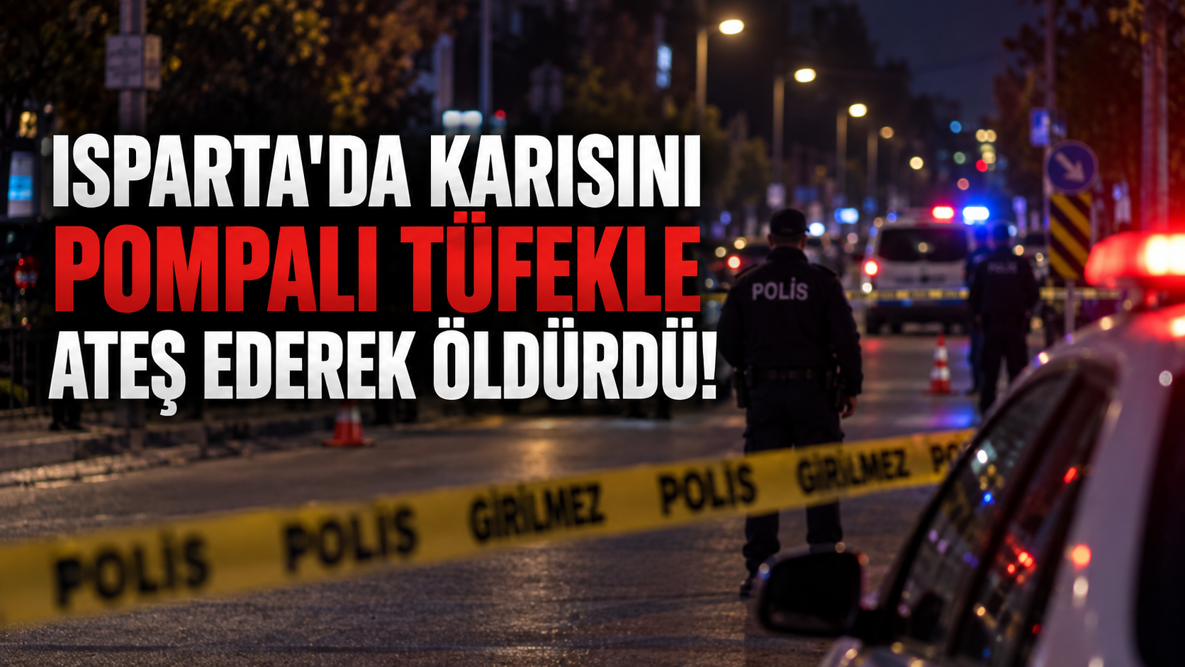 Isparta'da karısını pompalı tüfekle ateş ederek öldürdü!