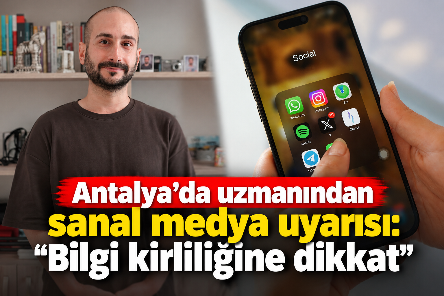 Antalya'da uzmanından sanal medya uyarısı: "Bilgi kirliliğine dikkat"