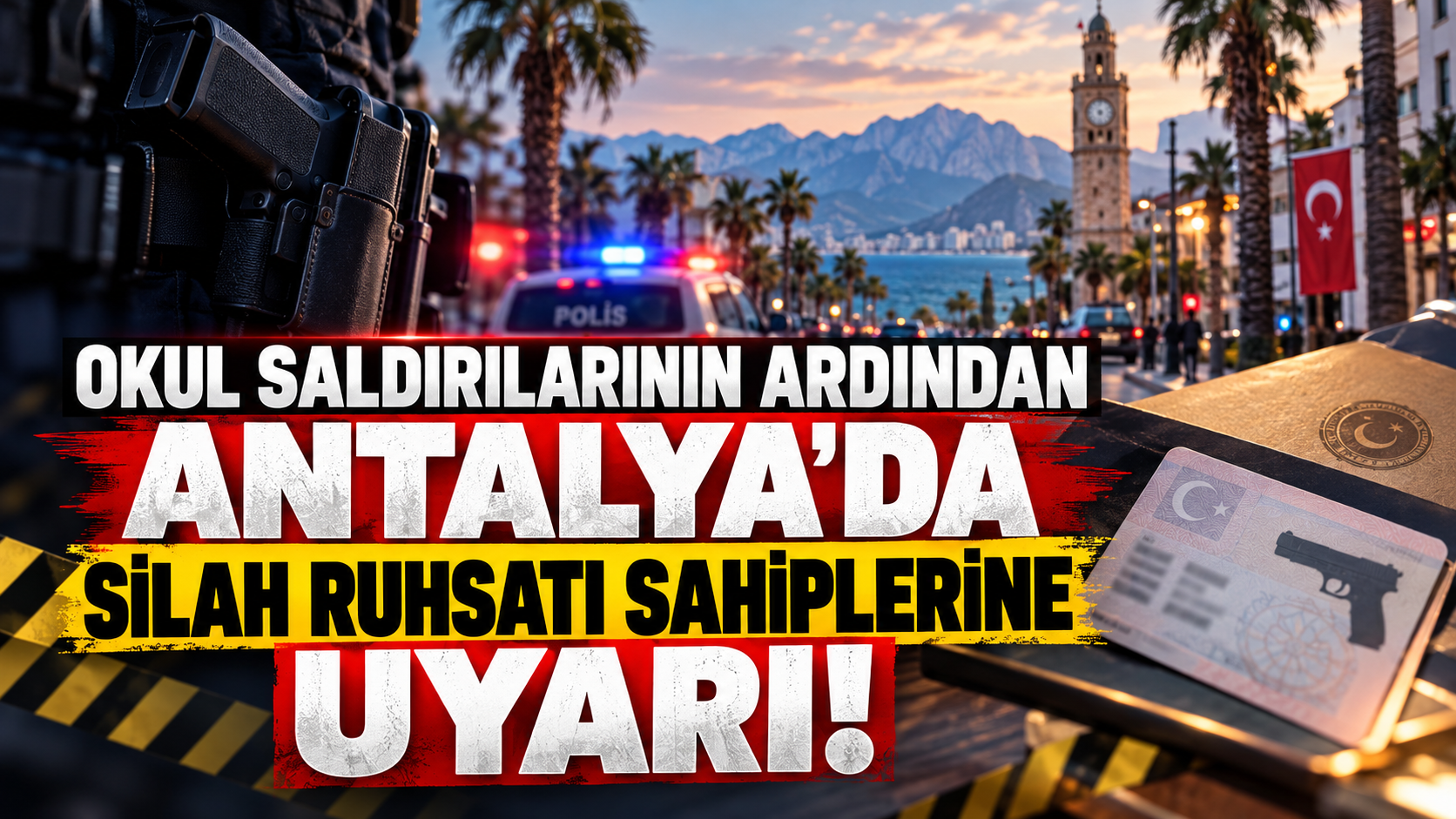 Okul saldırılarının ardından Antalya'da silah ruhsatı sahiplerine uyarı!