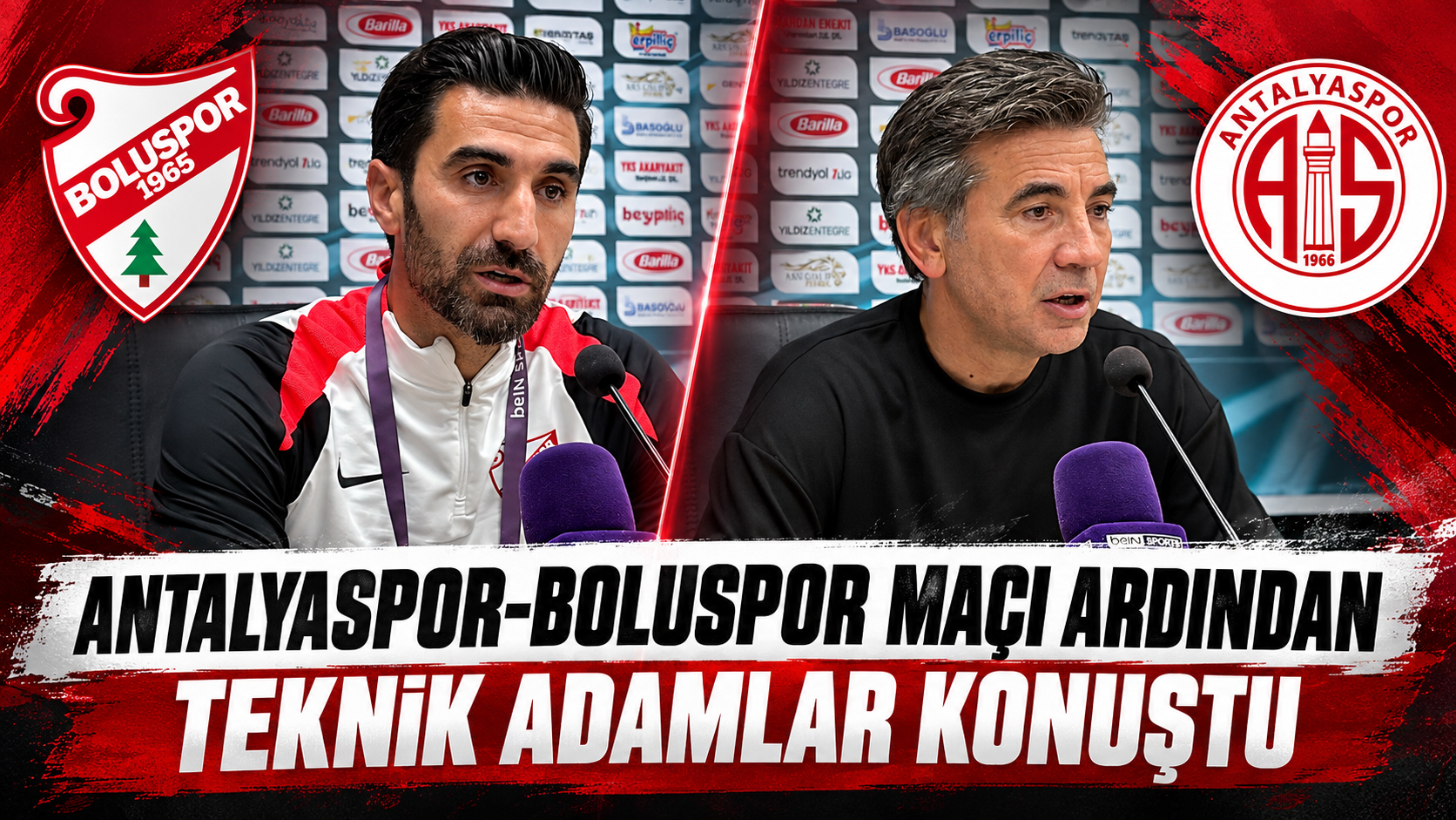 Antalyaspor-Boluspor maçı ardından teknik adamlar konuştu
