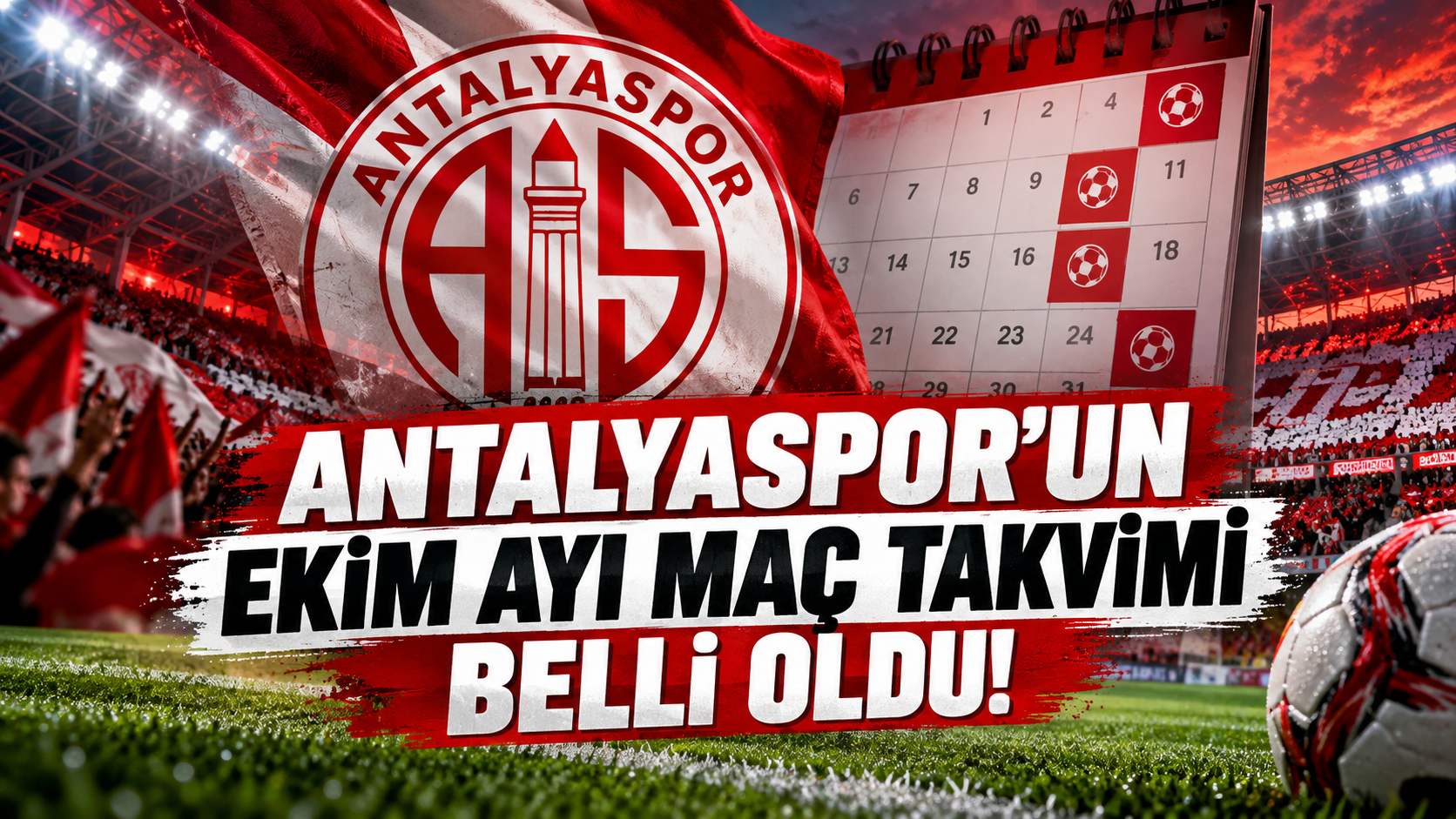 Antalyaspor’un ekim ayı maç takvimi belli oldu!