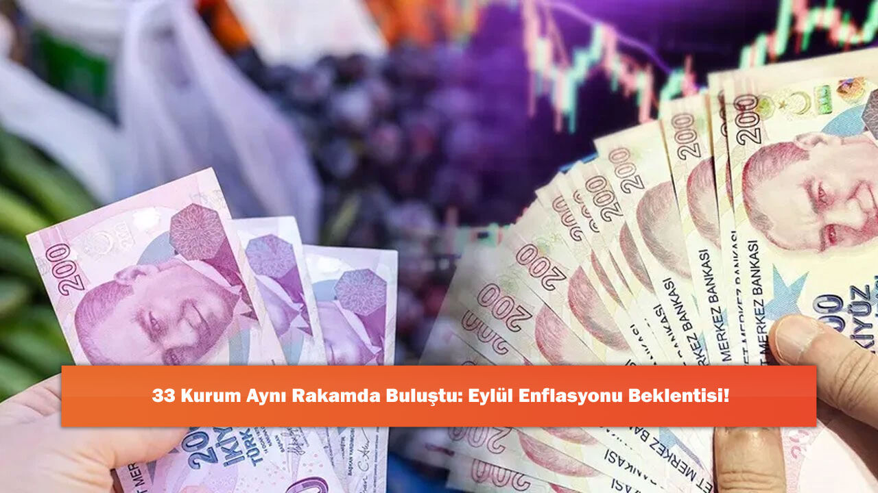 33 Kurum Aynı Rakamda Buluştu: Eylül Enflasyonu Beklentisi!