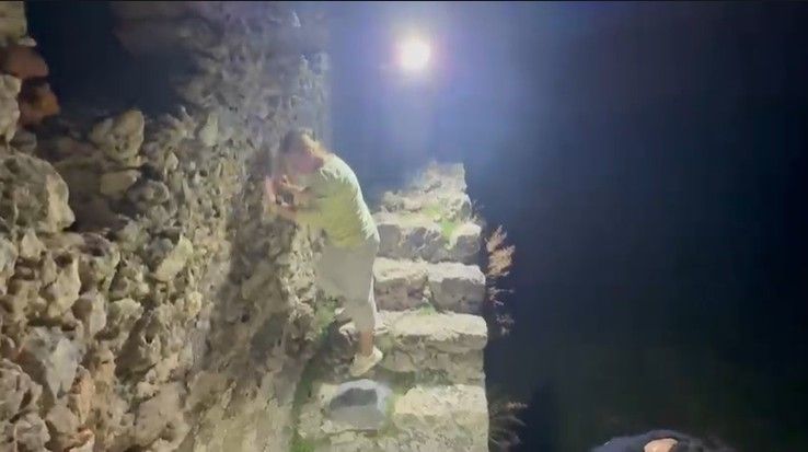 Alanya Kalesi Mahsur Kalan Turistler Kurtarildi2