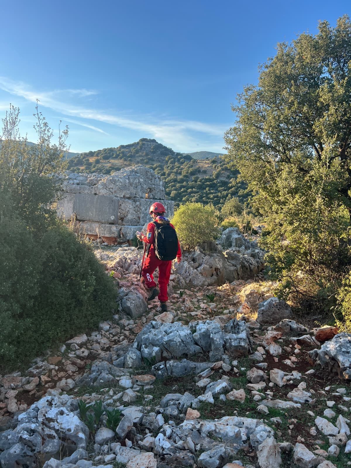 Likya Yolu Alman Turist Kayip1