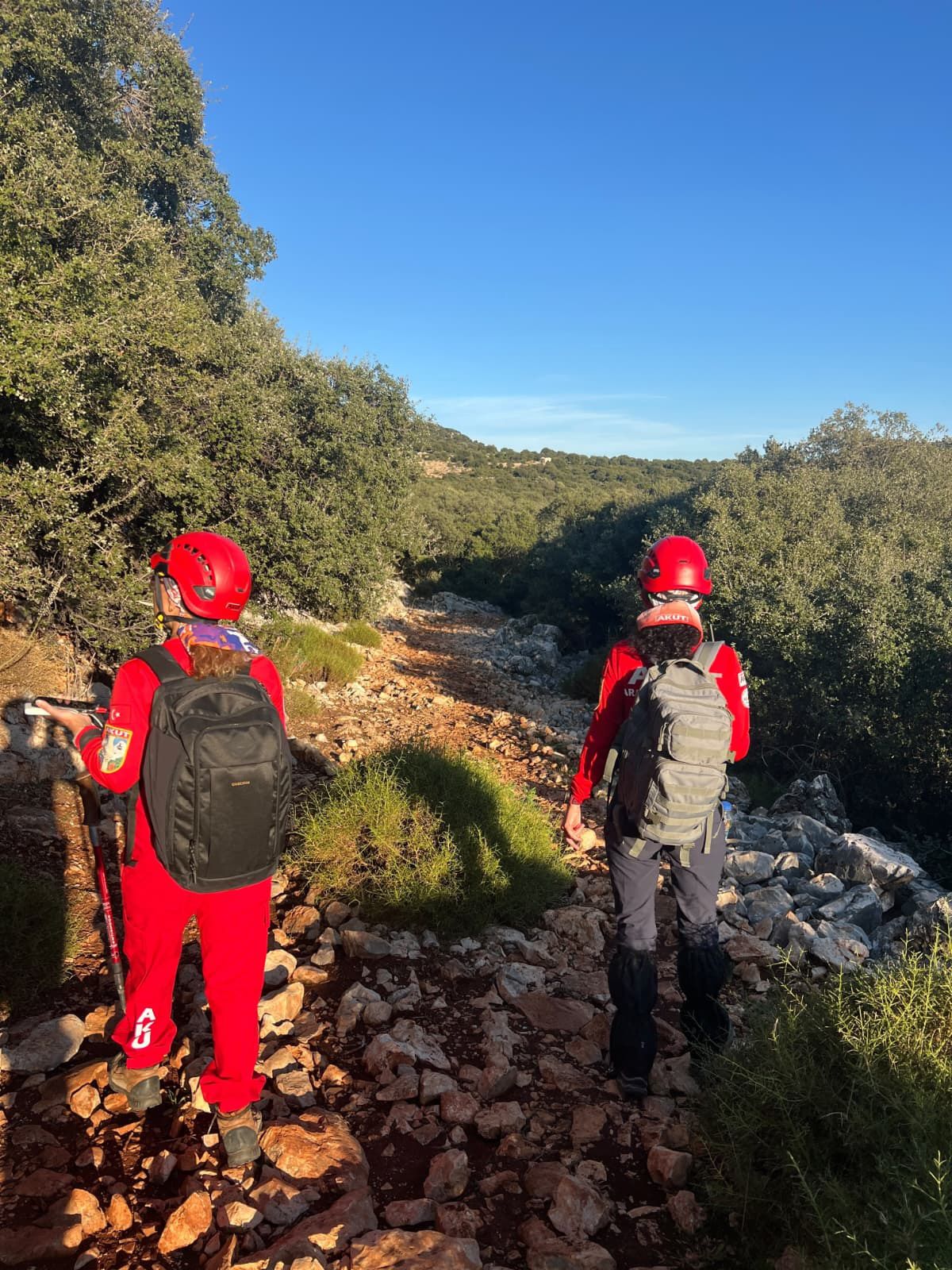 Likya Yolu Alman Turist Kayip2