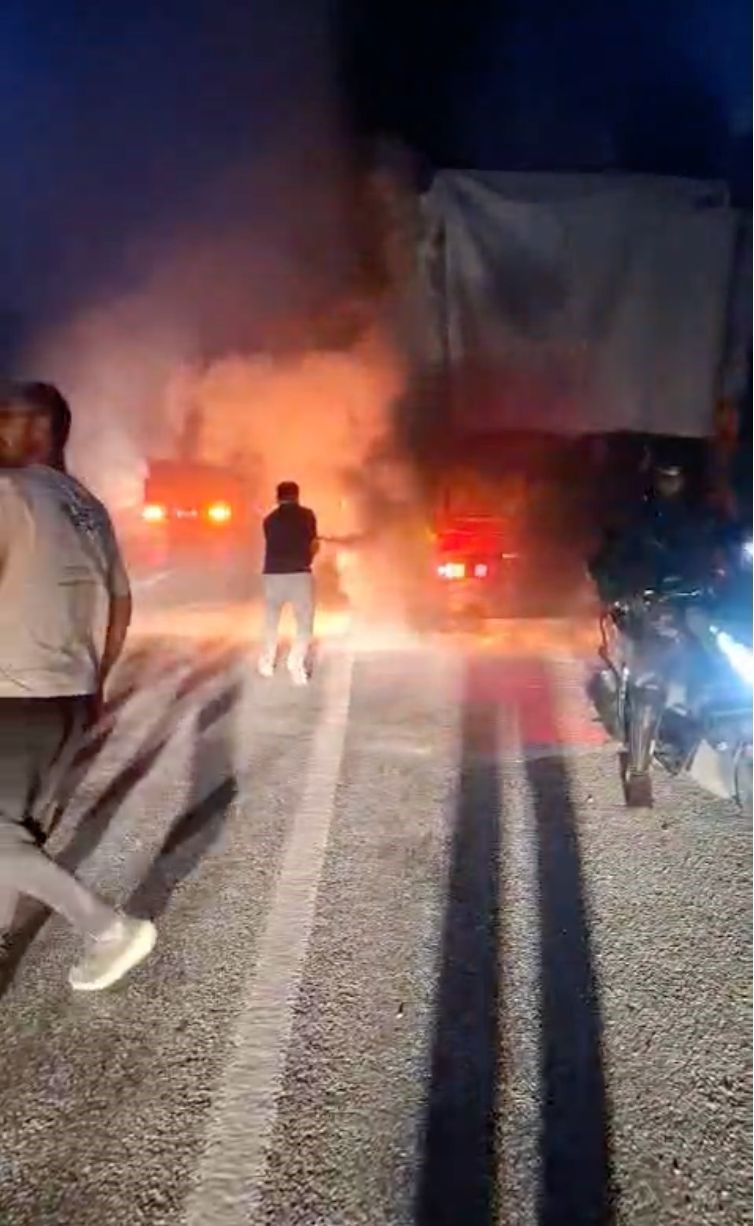 Manavgat Odun Yuklu Kamyon Yandi2