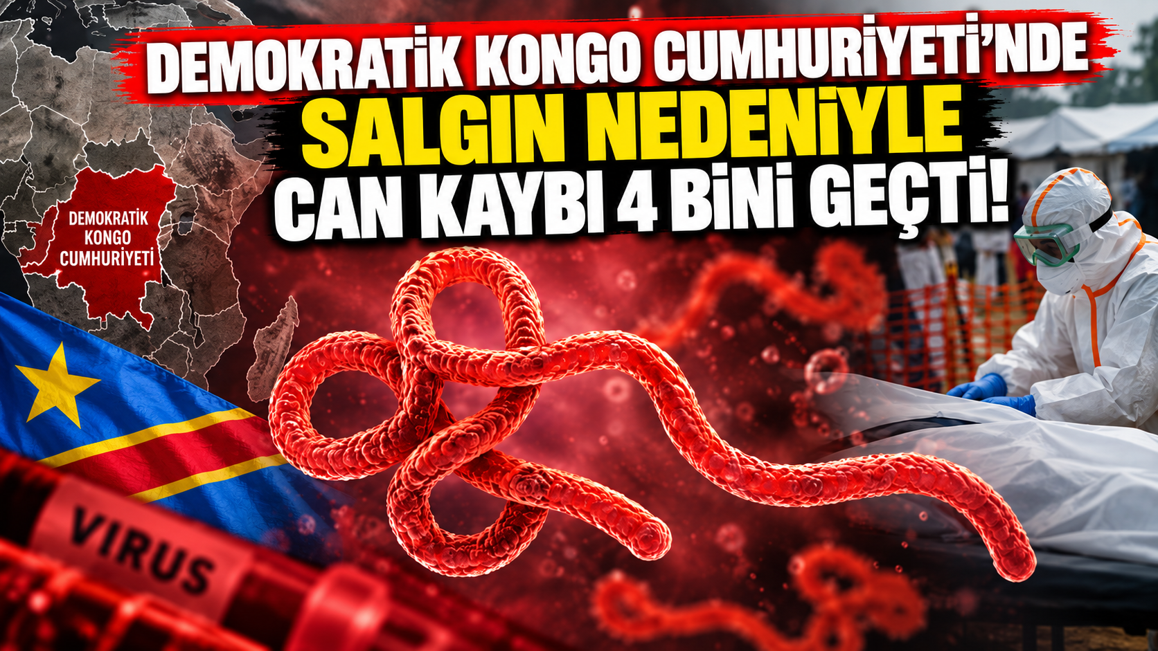 Demokratik Kongo Cumhuriyeti’nde salgın nedeniyle can kaybı 4 bini geçti!