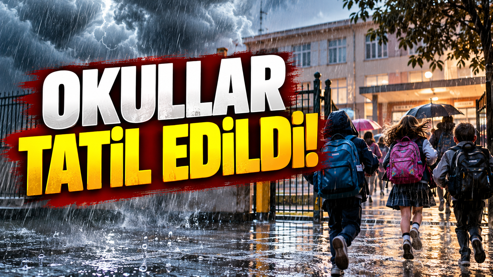 Okullar tatil edildi! Eğitime bir gün ara verildi