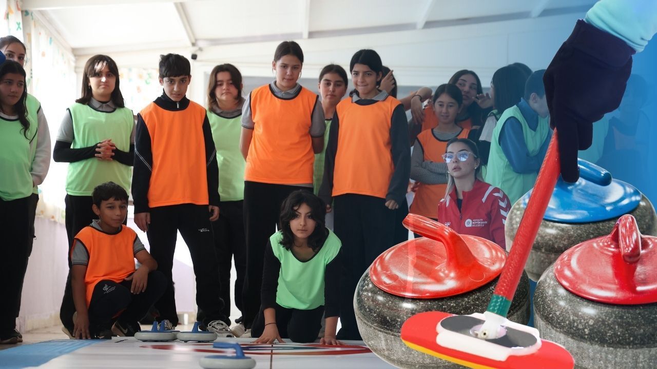Çocuklar ''Floor Curling'' sporu ile tanışacak
