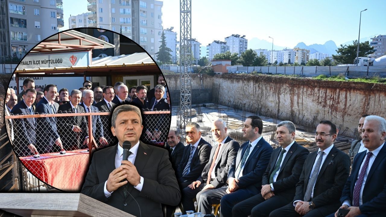 Antalya'da temel atıldı: Yeni Müftülük Kompleksi ve Cami için ilk hazırlık
