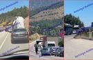 Antalya-Isparta yolu kapandı!