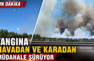 Antalya'daki orman yangınına havadan ve karadan müdahale sürüyor!