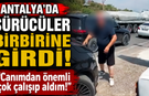 Antalya'da sürücüler birbirine girdi! "Canımdan önemli çok çalışıp aldım!"