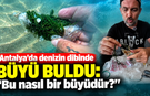 Antalya’da denizin dibinde büyü buldu: "Bu nasıl bir büyüdür?"