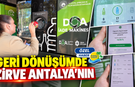 Geri dönüşümde zirve Antalya'nın