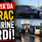 Antalya'da 7 araç birbirine girdi!