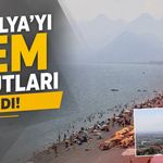 Antalya’da hissedilen sıcaklık 42 dereceyi buldu: Yoğun nem bulutları dikkat çekti!
