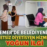 Kemer'de belediyenin ücretsiz diyetisyen hizmetine yoğun ilgi