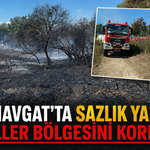 Manavgat'ta sazlık yangını oteller bölgesini korkuttu