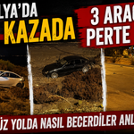 Antalya'da feci kazada 3 araç perte çıktı! "Dümdüz yolda nasıl becerdiler anlamadık"