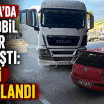 Antalya'da otomobil ile tır çarpıştı: 1 kişi yaralandı