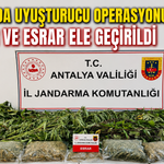 Alanya'da uyuşturucu operasyonu: Kenevir ve esrar ele geçirildi