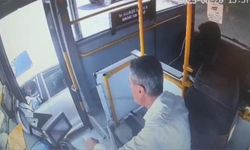 Otobüs şoförüne direksiyon başında silahlı saldırı: O anlar kamerada