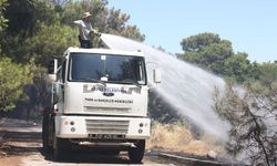 Kepez Belediyesi orman yangınına müdahale etti